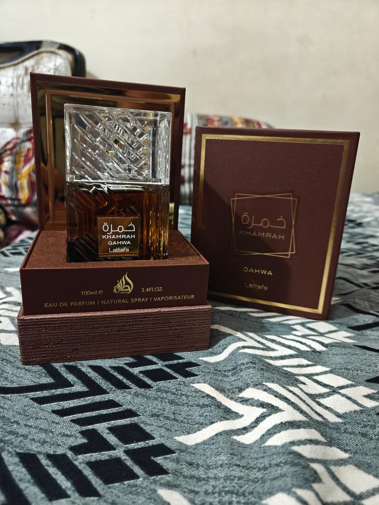 Lattafa Khamrah Qahwa Eau de Parfum - Customer Photo From Arafat 