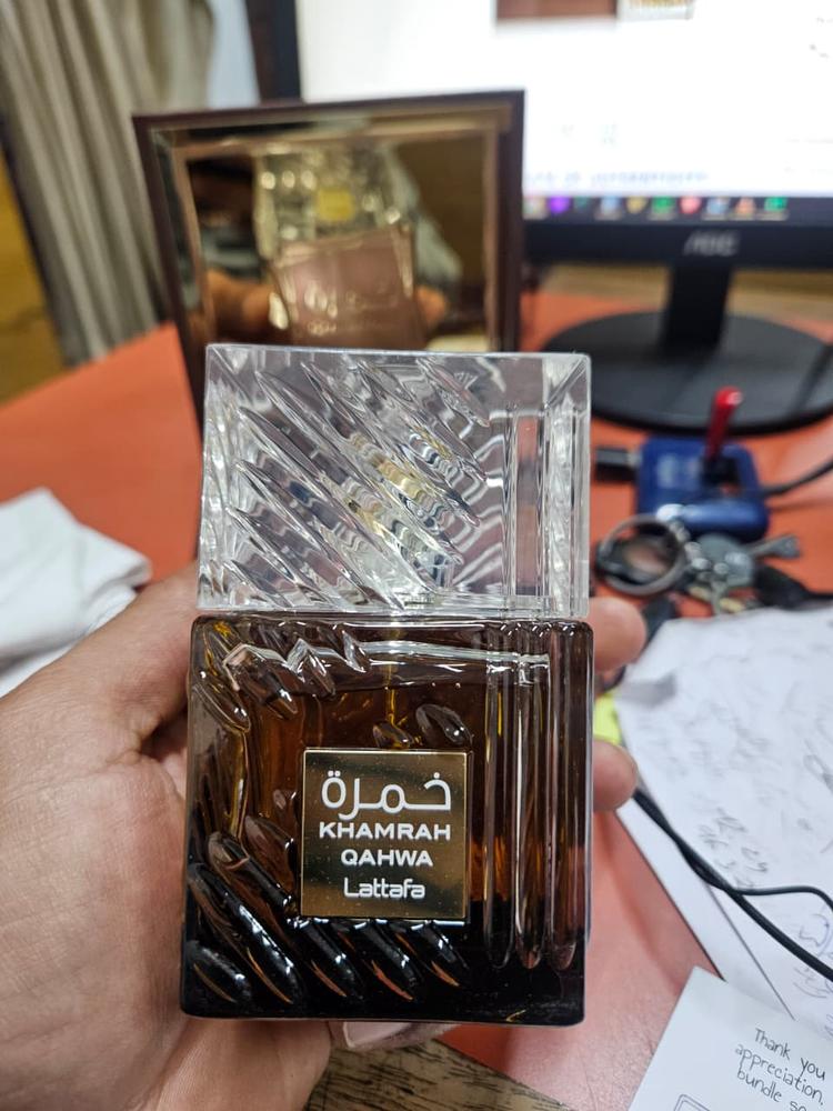 Lattafa Khamrah Qahwa Eau de Parfum - Customer Photo From Dinesh