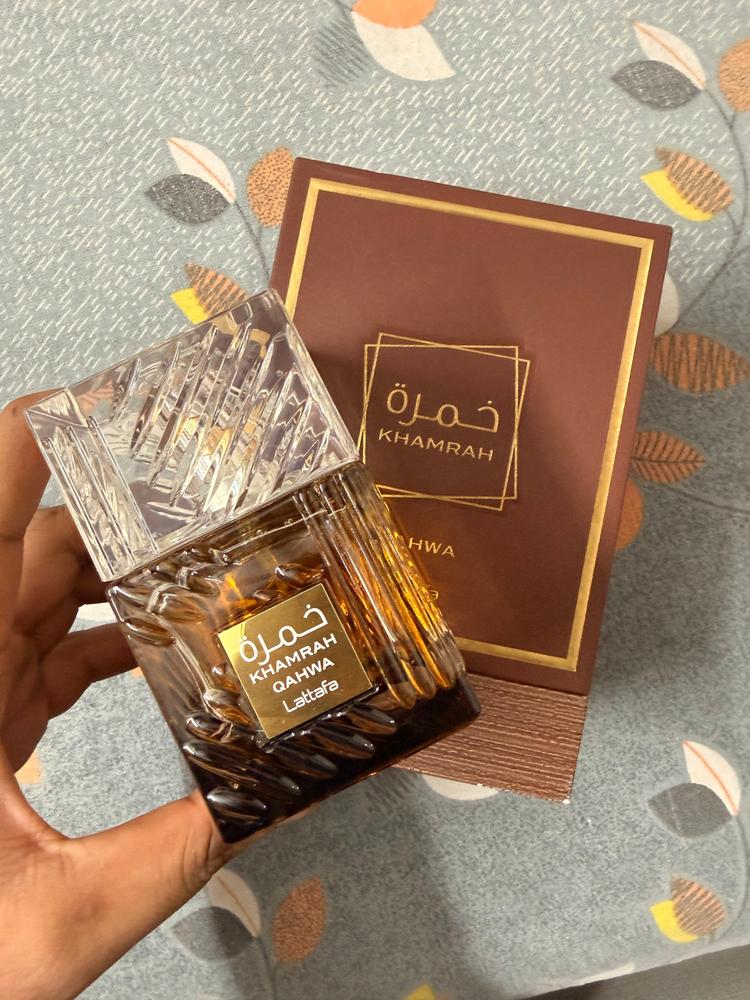 Lattafa Khamrah Qahwa Eau de Parfum - Customer Photo From Satyam