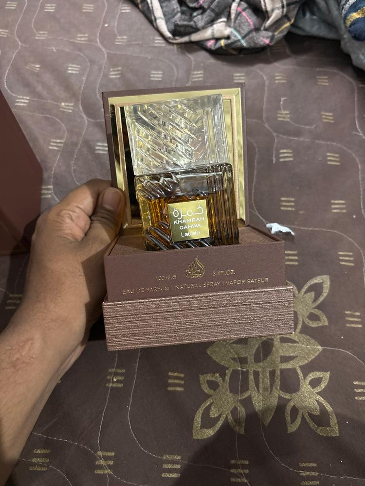 Lattafa Khamrah Qahwa Eau de Parfum - Customer Photo From Aniket Patel
