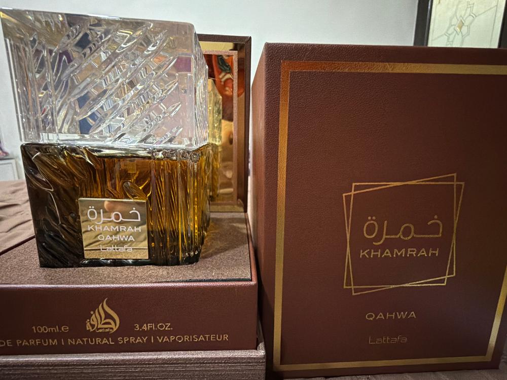 Lattafa Khamrah Qahwa Eau de Parfum - Customer Photo From Rushank Garg