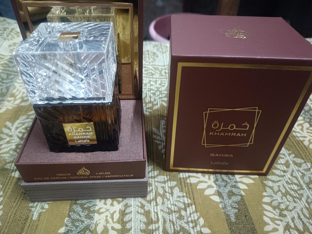 Lattafa Khamrah Qahwa Eau de Parfum - Customer Photo From Yasir agra