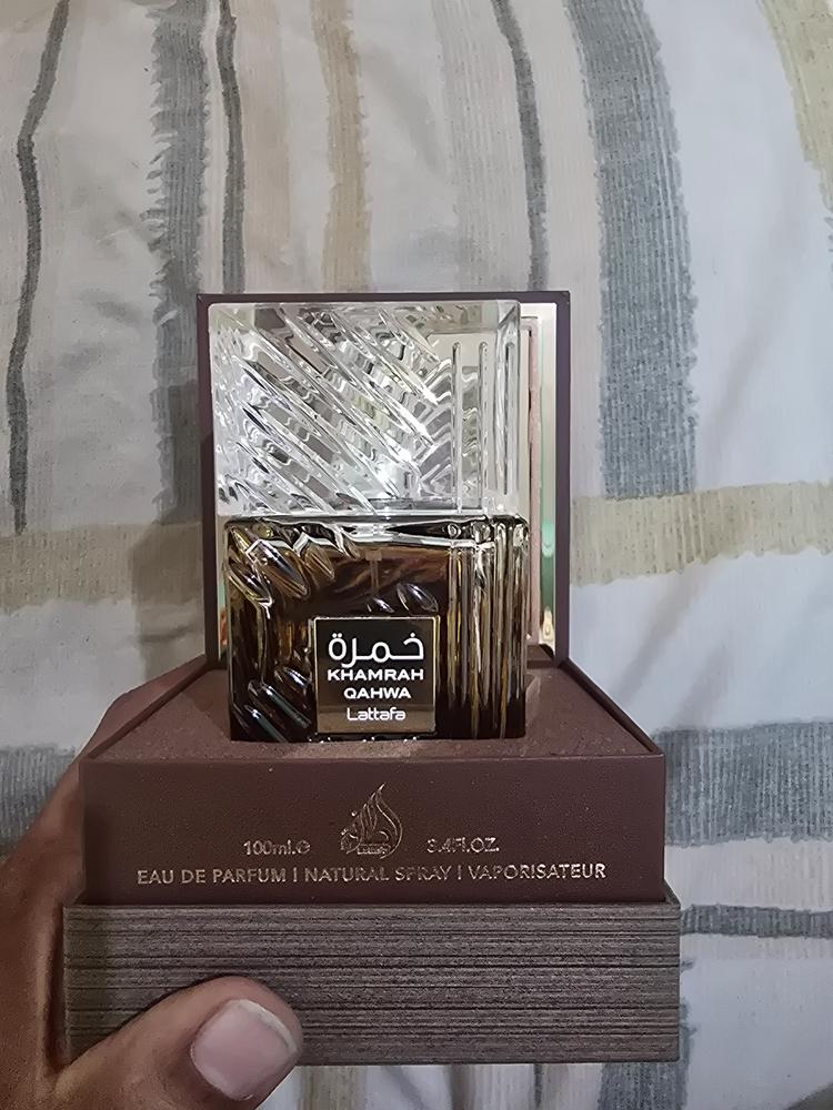 Lattafa Khamrah Qahwa Eau de Parfum - Customer Photo From yash chothe