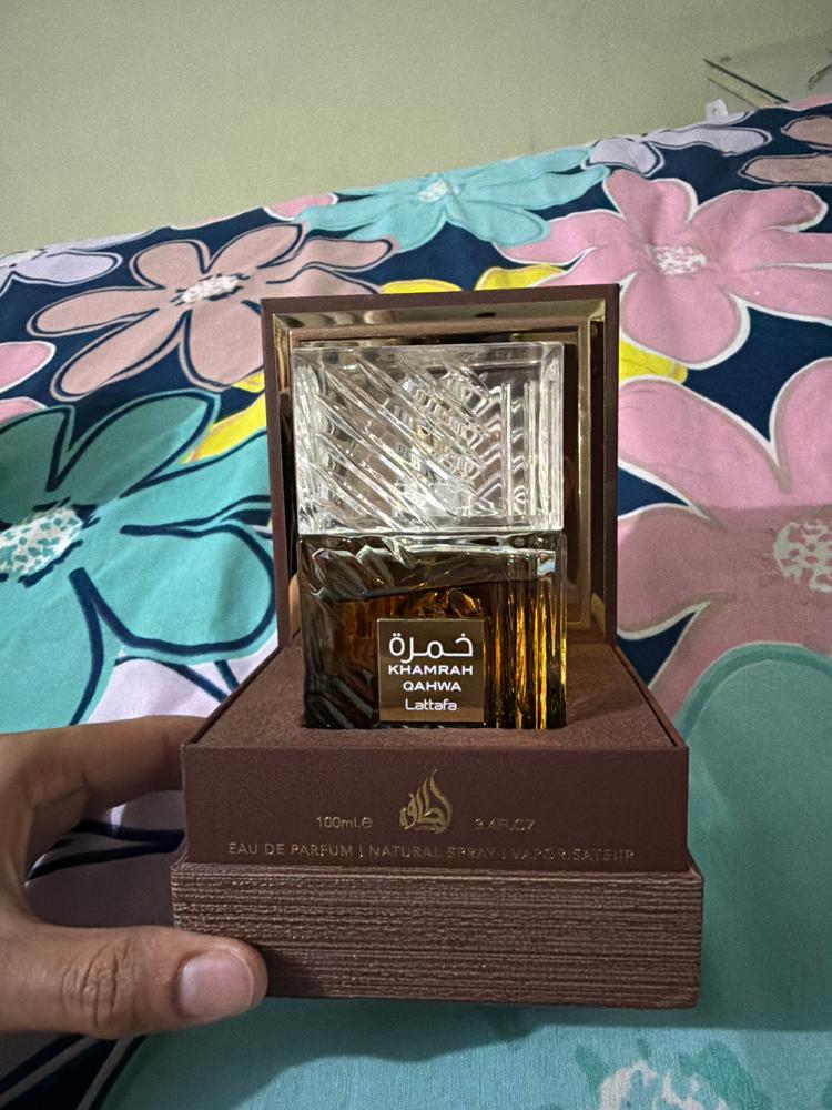 Lattafa Khamrah Qahwa Eau de Parfum - Customer Photo From ROHIT NEGI