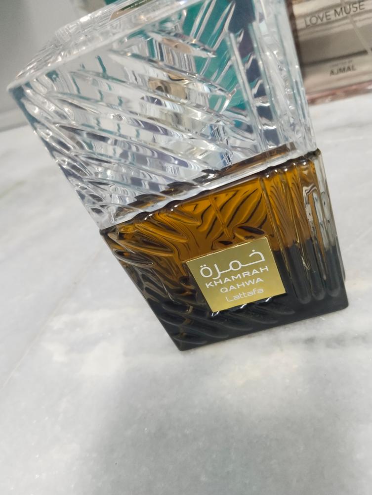 Lattafa Khamrah Qahwa Eau de Parfum - Customer Photo From Raveena 