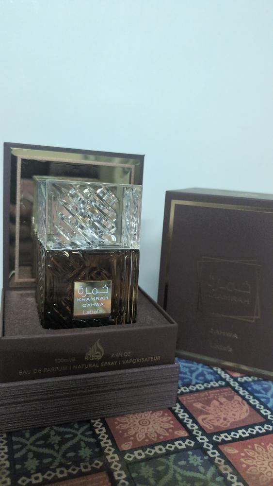 Lattafa Khamrah Qahwa Eau de Parfum - Customer Photo From gursahib bawa