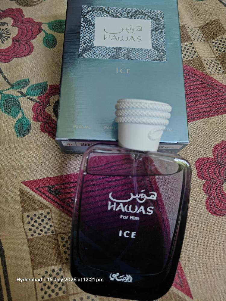 Rasasi Hawas Ice Eau de Parfum for Men - Customer Photo From Syed Basheeruddin 