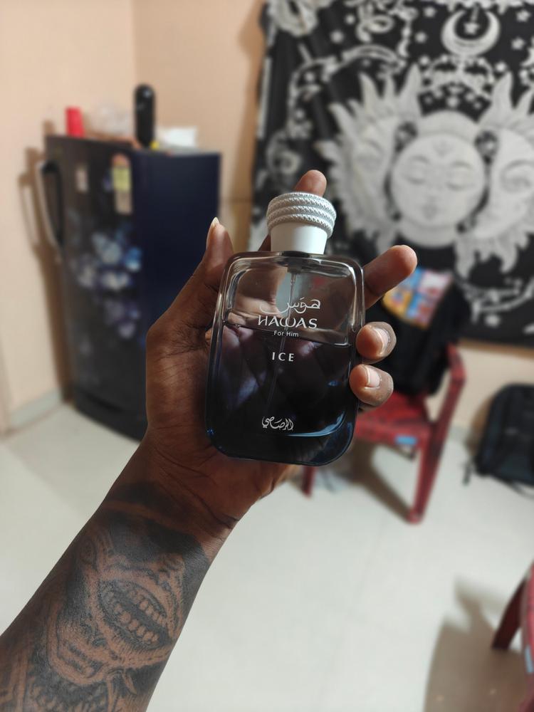 Rasasi Hawas Ice Eau de Parfum for Men - Customer Photo From Lithesh MS