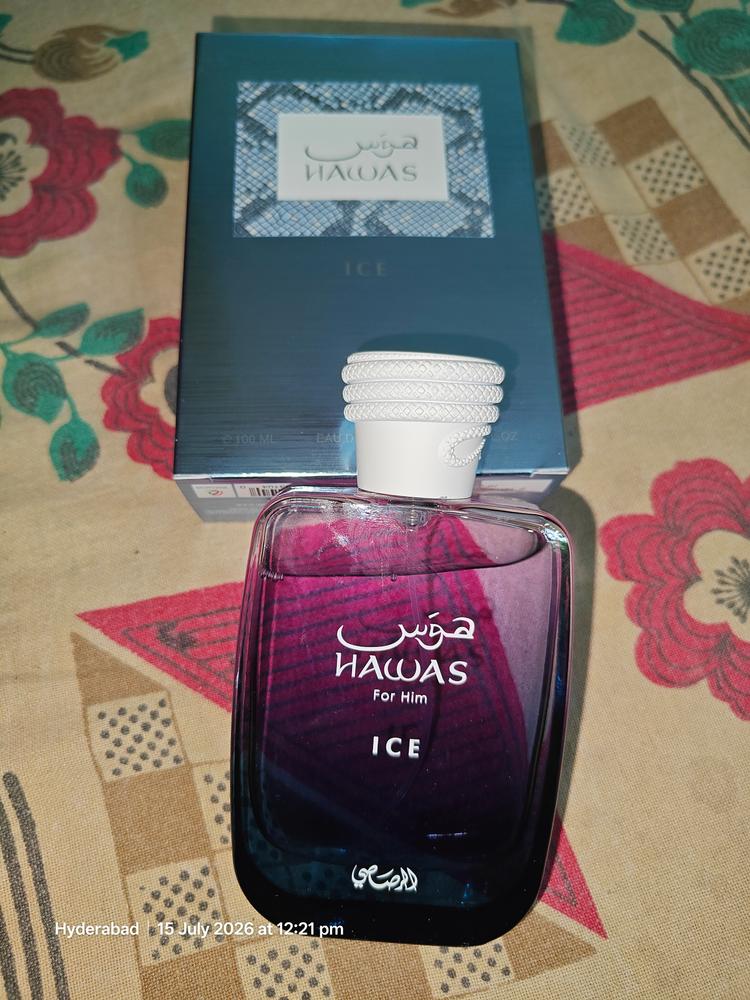 Rasasi Hawas Ice Eau de Parfum for Men - Customer Photo From Syed Basheeruddin 