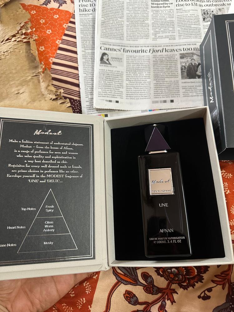 Afnan Modest Une Pour Homme Eau de Parfum for Men - Customer Photo From Anas