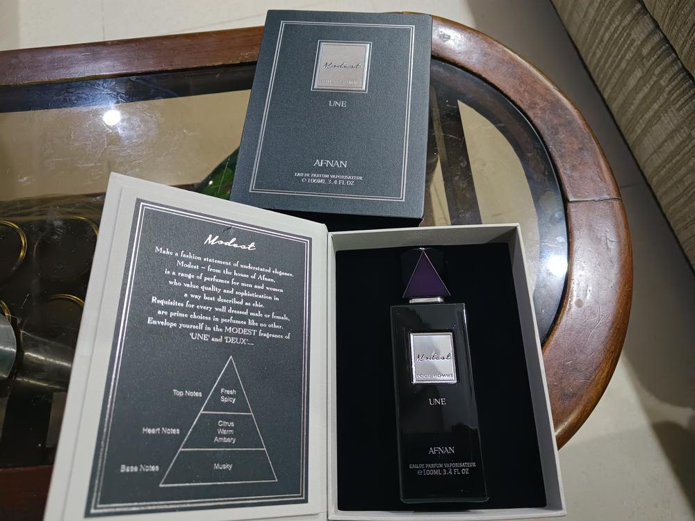 Afnan Modest Une Pour Homme Eau de Parfum for Men - Customer Photo From Sheetal