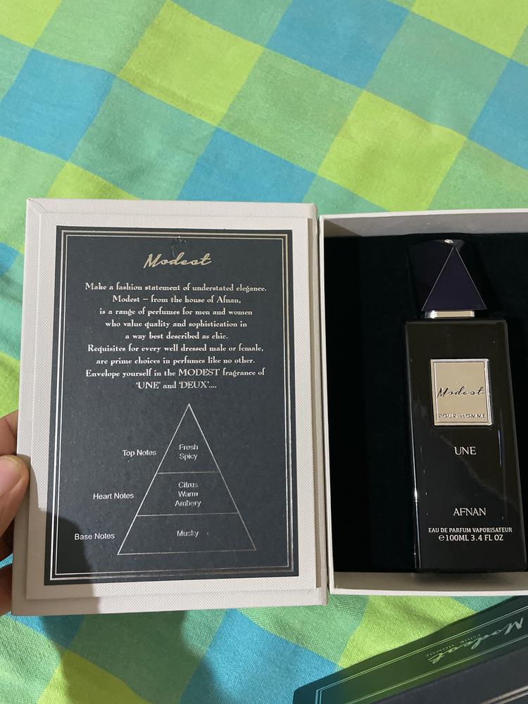 Afnan Modest Une Pour Homme Eau de Parfum for Men - Customer Photo From Atishesh Tripathi