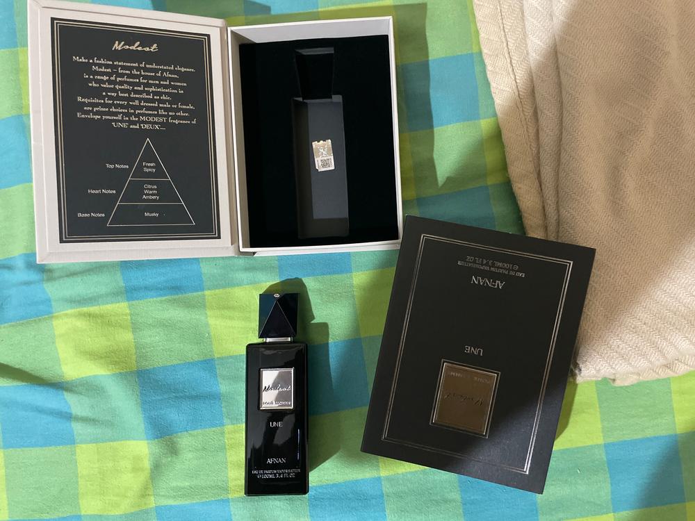 Afnan Modest Une Pour Homme Eau de Parfum for Men - Customer Photo From Atishesh Tripathi