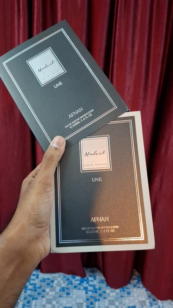 Afnan Modest Une Pour Homme Eau de Parfum for Men - Customer Photo From Ajay Kaushik