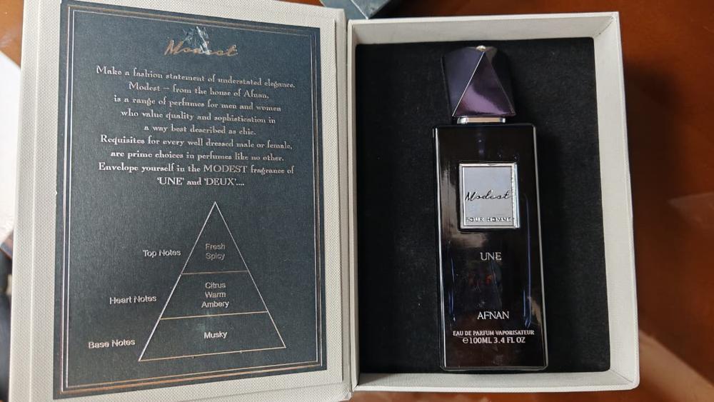 Afnan Modest Une Pour Homme Eau de Parfum for Men - Customer Photo From Manoj Kumar