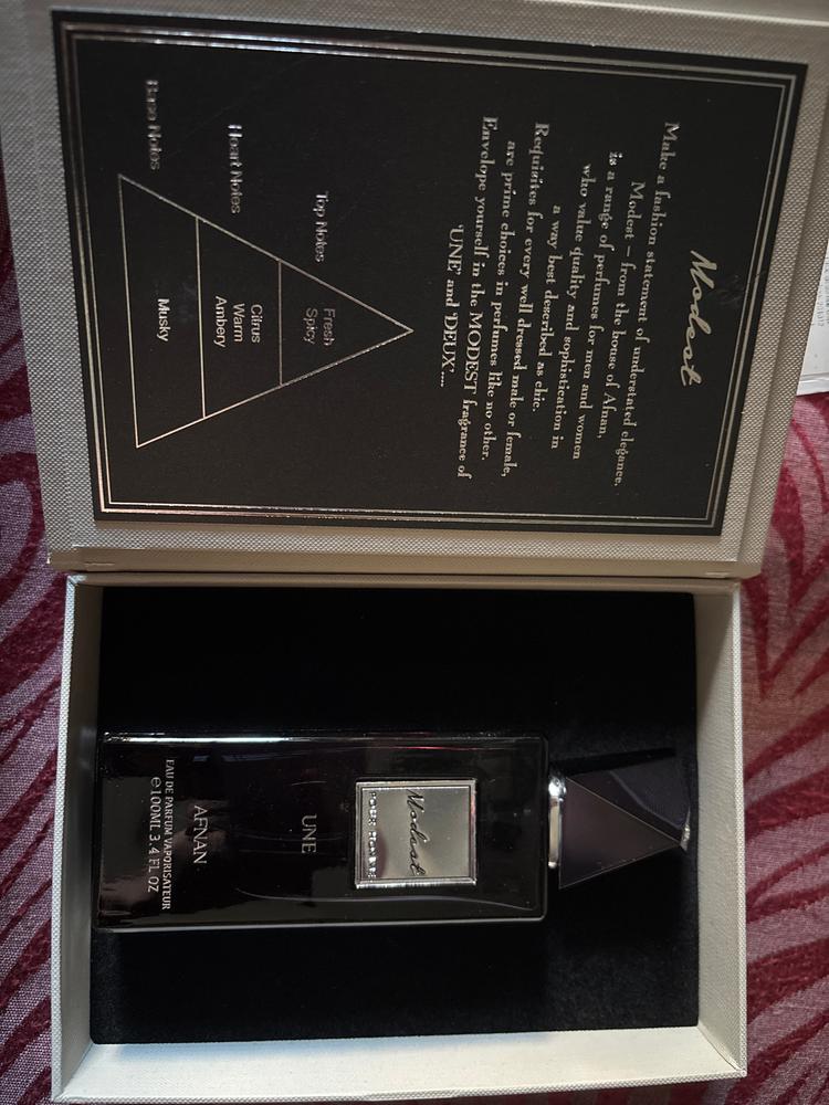 Afnan Modest Une Pour Homme Eau de Parfum for Men - Customer Photo From Money Singh