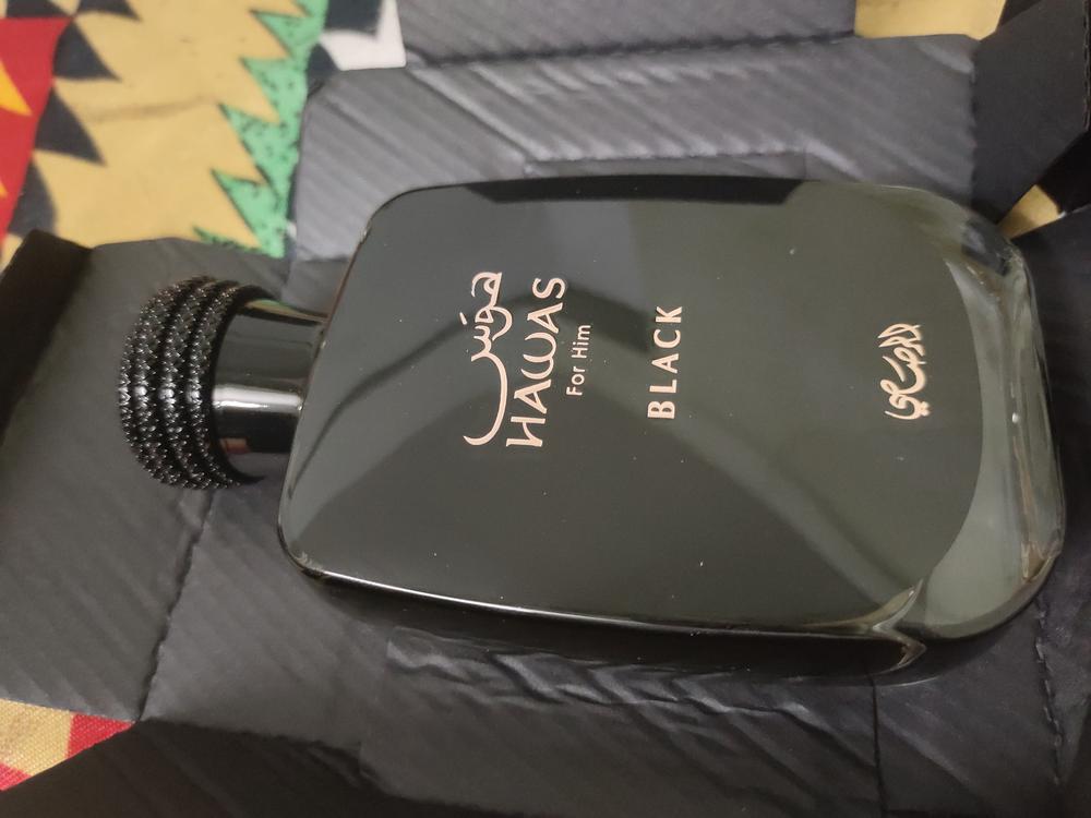 Rasasi Hawas Black Eau de Parfum for Men - Customer Photo From lionel vallado