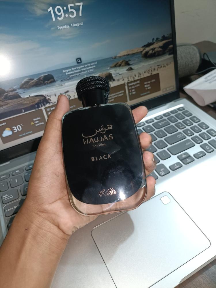 Rasasi Hawas Black Eau de Parfum for Men - Customer Photo From Dipakadhvan