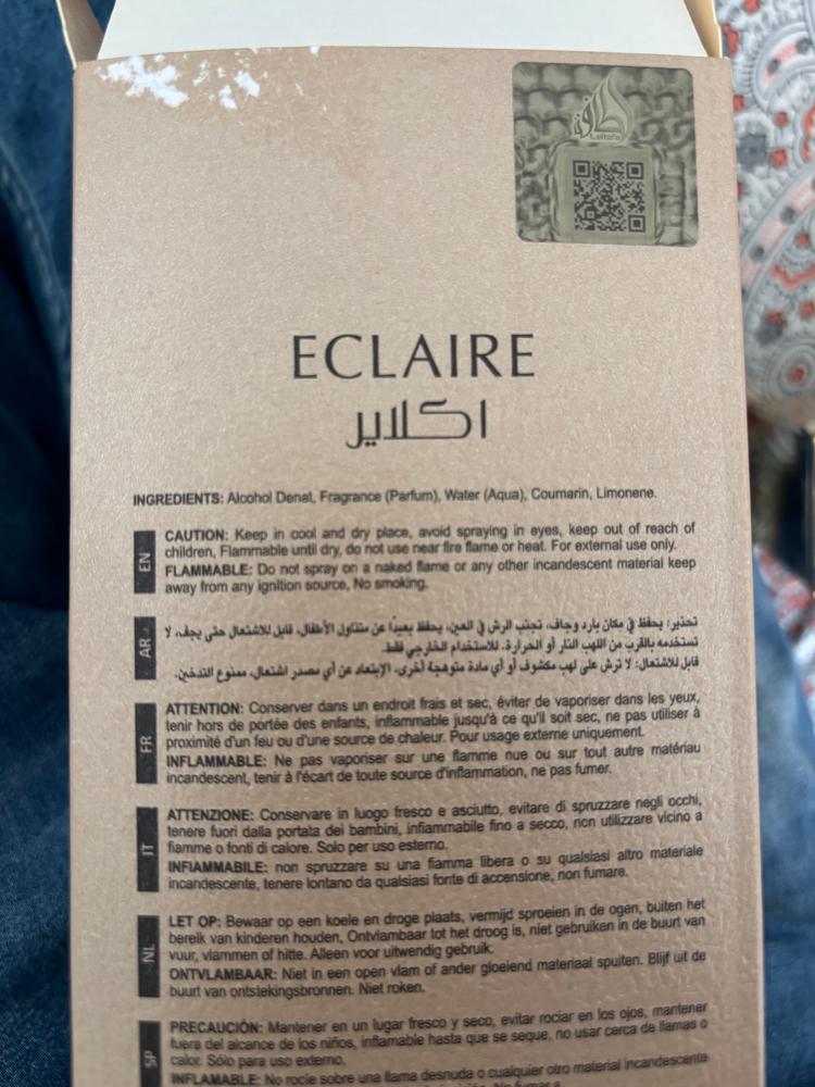 Lattafa Eclaire Eau de Parfum for Unisex - Customer Photo From Ann