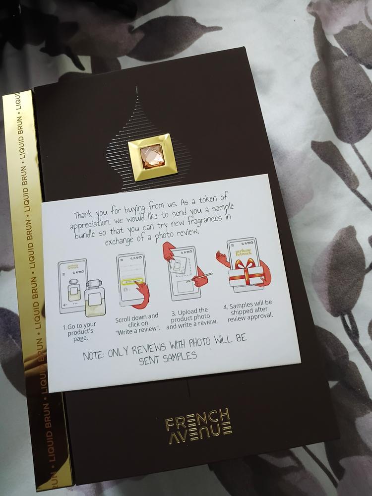 French Avenue Liquid Brun Eau de Parfum for Unisex - Customer Photo From Shaan M 