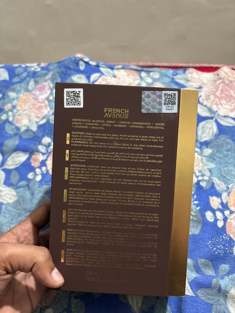 French Avenue Liquid Brun Eau de Parfum for Unisex - Customer Photo From Abhishek P Nair