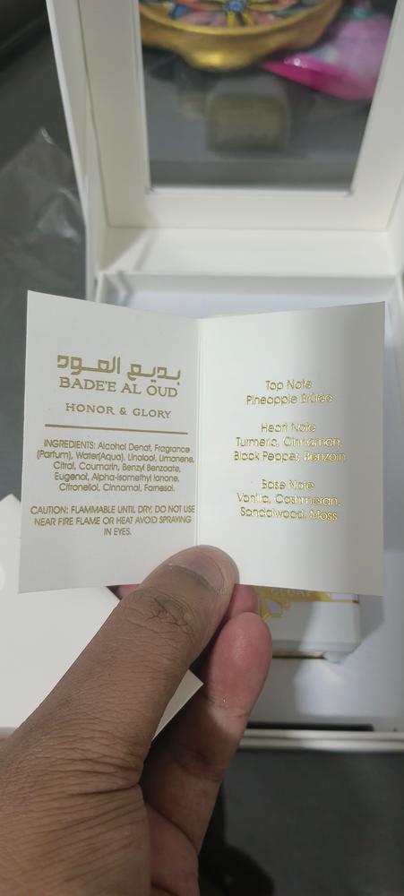 Lattafa Badee al Oud Honor & Glory Eau de Parfum for Men - Customer Photo From Anay