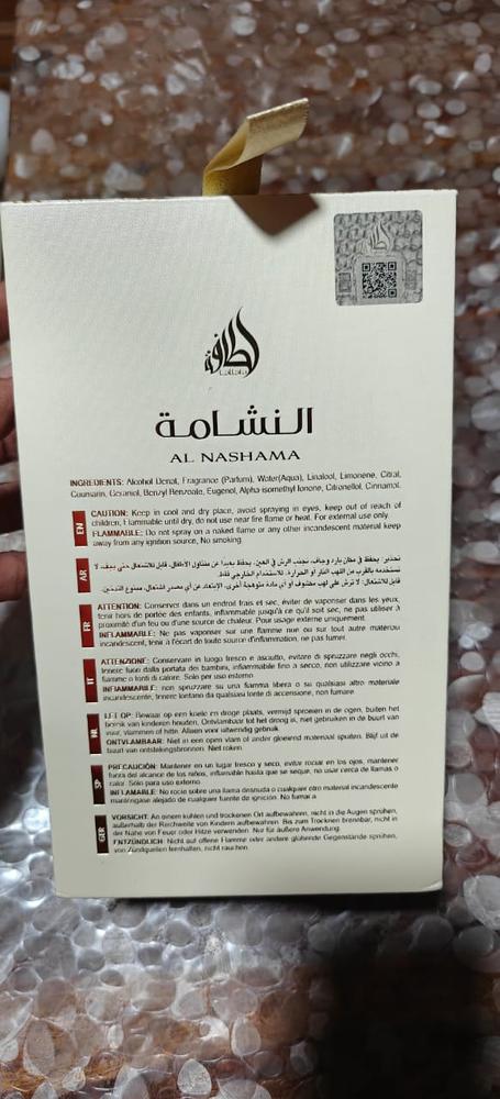 Lattafa Al Nashama Eau de Parfum for Men - Customer Photo From Karun