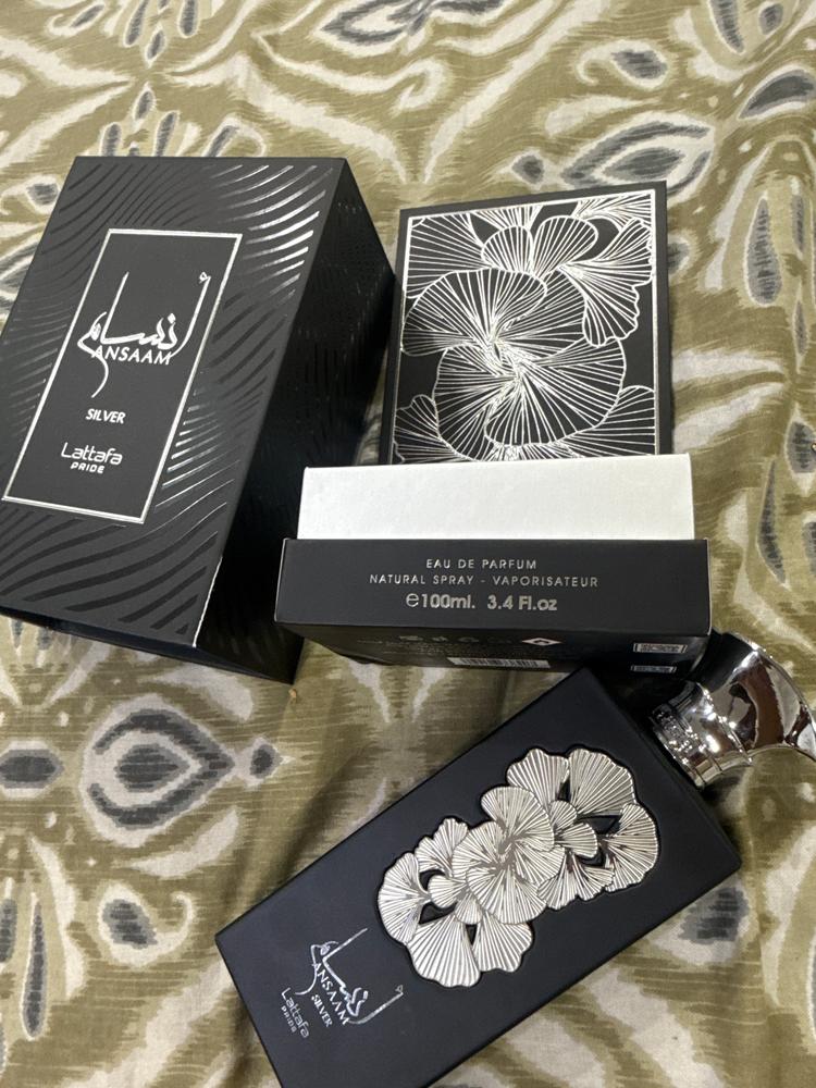 Lattafa Ansaam Silver Eau de Parfum for Unisex - Customer Photo From Arham