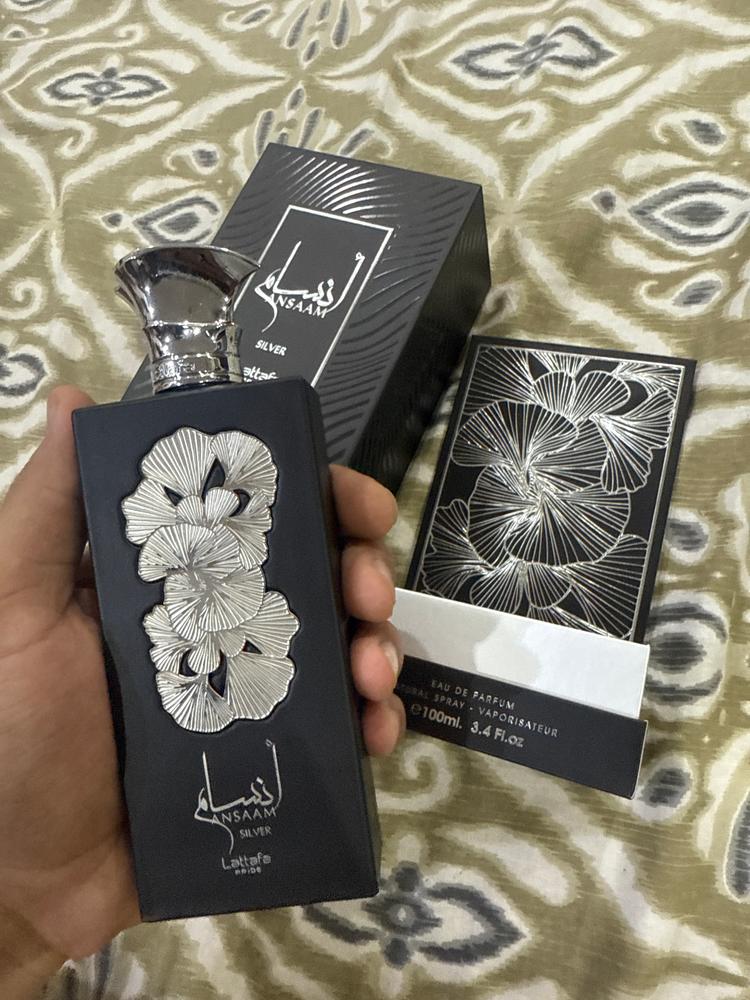 Lattafa Ansaam Silver Eau de Parfum for Unisex - Customer Photo From Arham