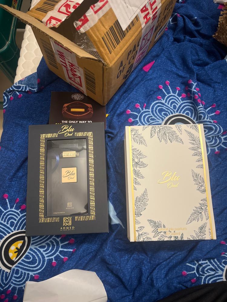 Ahmed al Maghribi Blu Oud Eau de Parfum for Men - Customer Photo From ABHILASH C.P