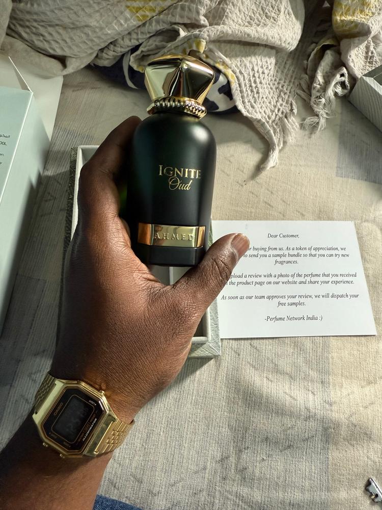 Ahmed Al Maghribi Ignite Oud Eau de Parfum for Men - Customer Photo From Sai Vishnu 