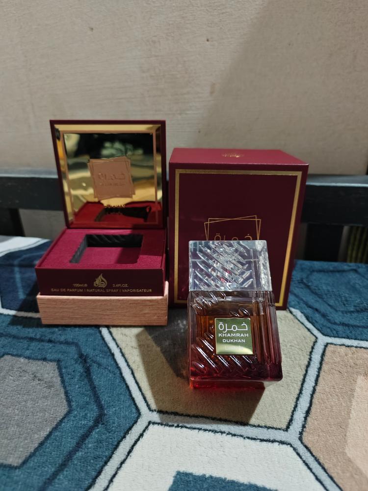 Lattafa Khamrah Dukhan Eau de Parfum for Men - Customer Photo From Darvin Jude