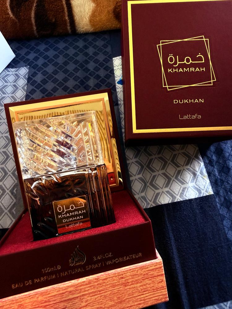 Lattafa Khamrah Dukhan Eau de Parfum for Men - Customer Photo From Ahana