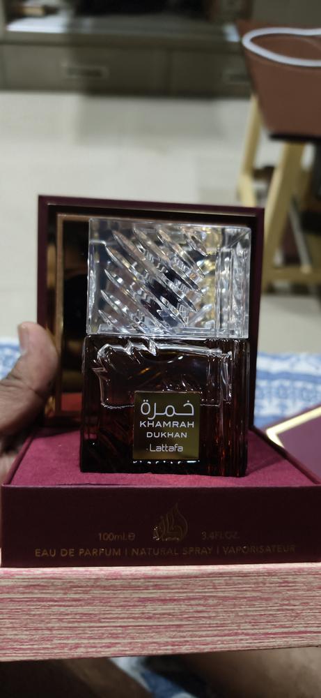 Lattafa Khamrah Dukhan Eau de Parfum for Men - Customer Photo From jitendra patil