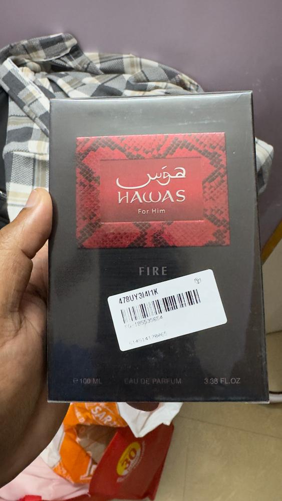 Rasasi Hawas Fire Eau de Parfum for Men - Customer Photo From Prem