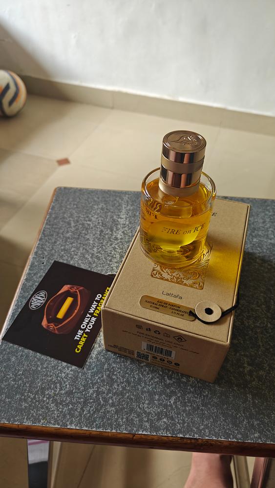 Lattafa Fire On Ice Eau de Parfum for Unisex - Customer Photo From Chetan Chaudhary 