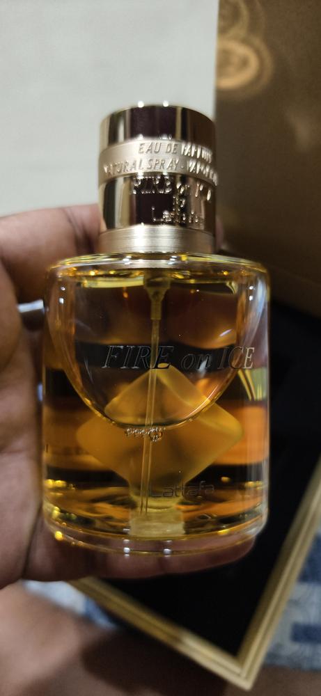Lattafa Fire On Ice Eau de Parfum for Unisex - Customer Photo From jitendra patil