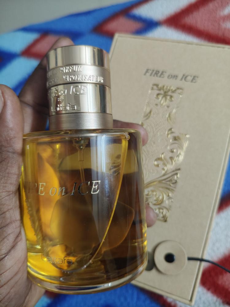Lattafa Fire On Ice Eau de Parfum for Unisex - Customer Photo From Roberta Apeafa AYENAGBO 