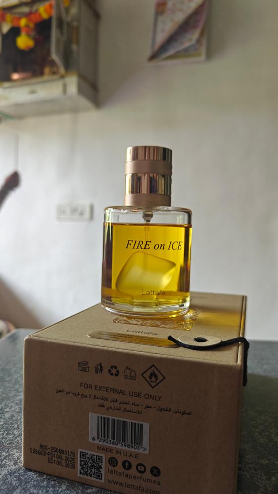 Lattafa Fire On Ice Eau de Parfum for Unisex - Customer Photo From Chetan Chaudhary 