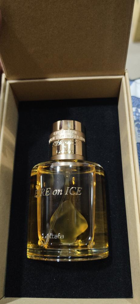Lattafa Fire On Ice Eau de Parfum for Unisex - Customer Photo From jitendra patil