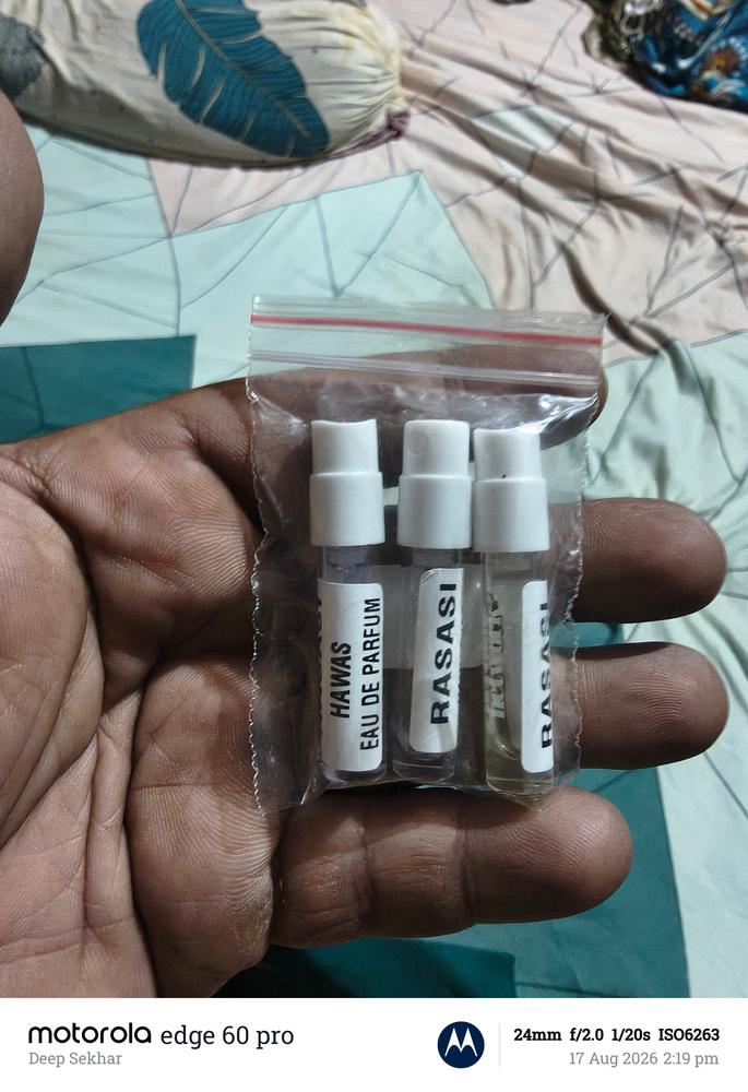 Hawas Sampling Set(Hawas, Ice, Tropical) 3 x 1ml - Customer Photo From Deep Sekhar Das Thakur