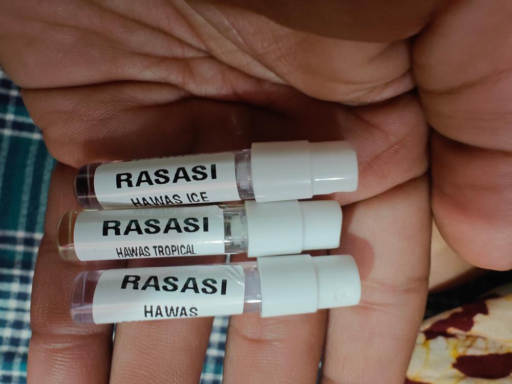 Hawas Sampling Set(Hawas, Ice, Tropical) 3 x 1ml - Customer Photo From Aniket Umaji Sonawane
