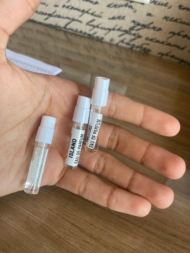 Khadlaj Island Sampling Set(Island, Dreams, Vanilla Dunes) 3 x 1ml - Customer Photo From dhruv