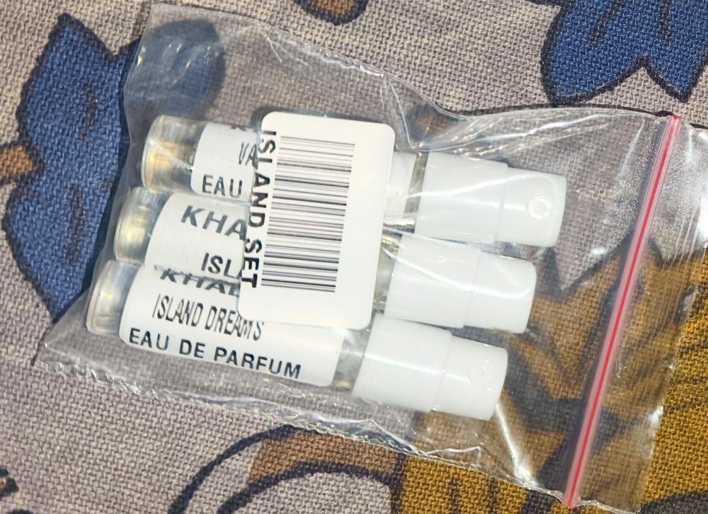 Khadlaj Island Sampling Set(Island, Dreams, Vanilla Dunes) 3 x 1ml - Customer Photo From Sankalp Sonani