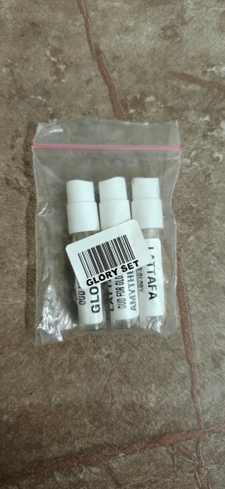 Lattafa Badee Sampling Set ( Oud for Glory, Amythest, Honor & Glory) 3 x 1ml - Customer Photo From Sai Rakshana K