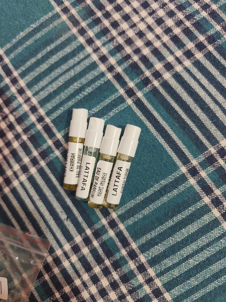 Lattafa Badee Sampling Set ( Oud for Glory, Amythest, Honor & Glory) 3 x 1ml - Customer Photo From Aniket Umaji Sonawane