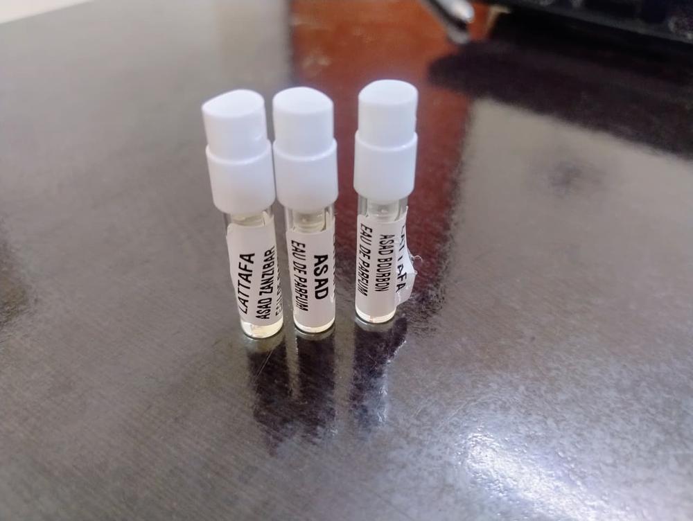 Lattafa Asad Sampling Set( Asad, Bourbon, Zanzibar) 3 x 1ml - Customer Photo From Navneet
