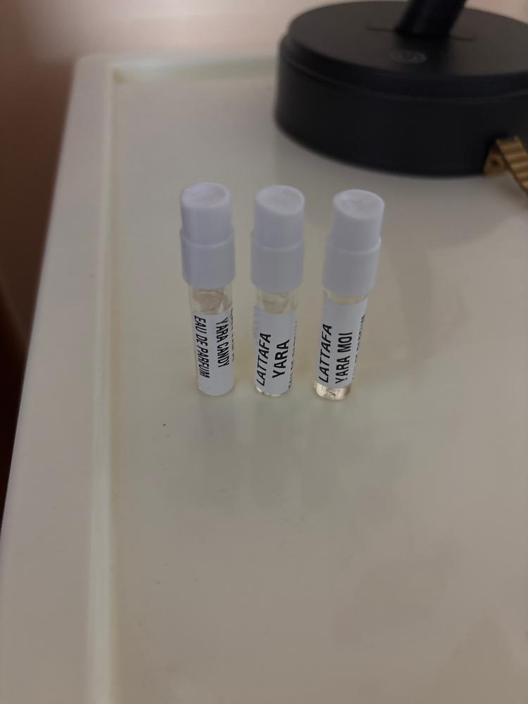 Lattafa Yara Sampling Set ( Yara, Candy, Moi) 3 x 1ml - Customer Photo From Anu Paul