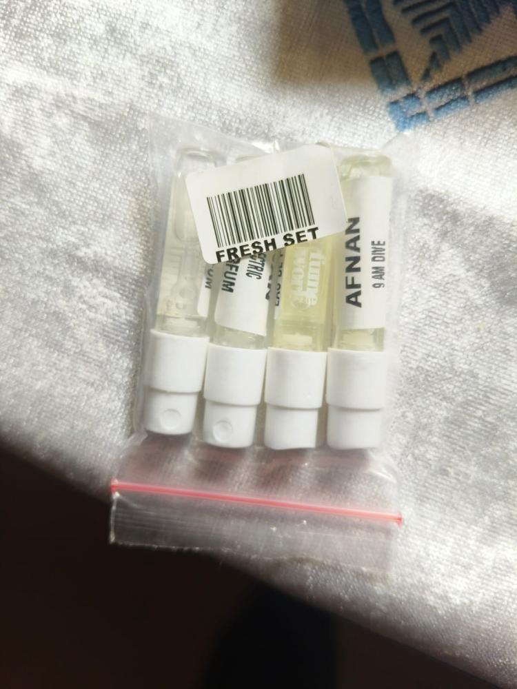 Afnan Fresh Sampling Set (Turathi, Turathi Electric, 9 AM Dive, Rare Reef) 4 x 1ml - Customer Photo From Prajwal Gaikwad