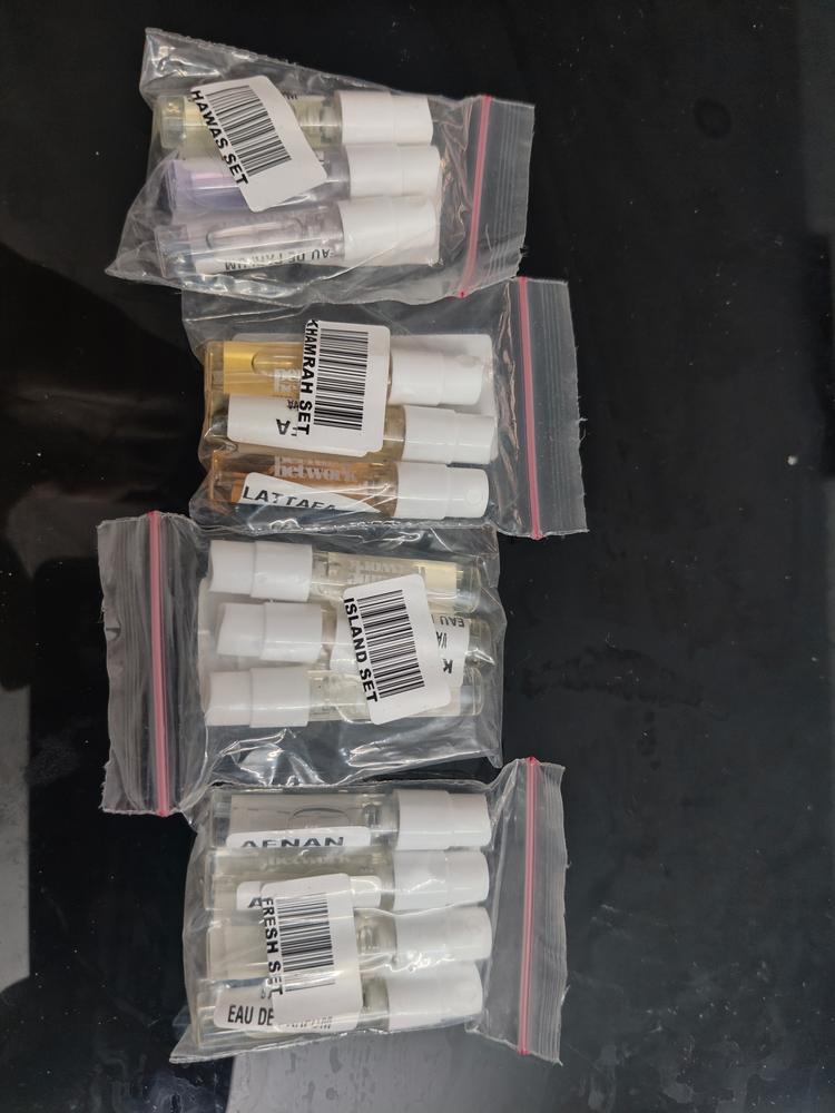 Afnan Fresh Sampling Set (Turathi, Turathi Electric, 9 AM Dive, Rare Reef) 4 x 1ml - Customer Photo From Brian Thomas